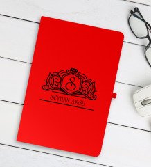 Kişiye Özel İsimli Kırmızı Defter - 13