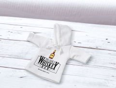 BK Gift Kişiye Özel Mini Beyaz İçki Şişesi Tişörtü , Ev Bar Dekoru, Viski, Şarap, Votka, Rakı Şişesi Tişörtü, Ev Barı-15