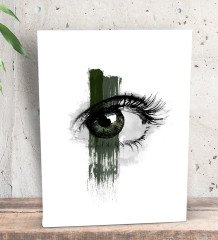 BK Gift Eye See You Tasarımlı Dekoratif Mini Kanvas Tablo 15x20cm-1