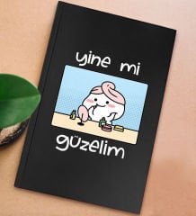 BK Gift Sert Kapaklı Siyah Lastikli Defter , Arkadaşa Hediye, Yeni İş Hediyesi, Doğum Günü Hediyesi-6