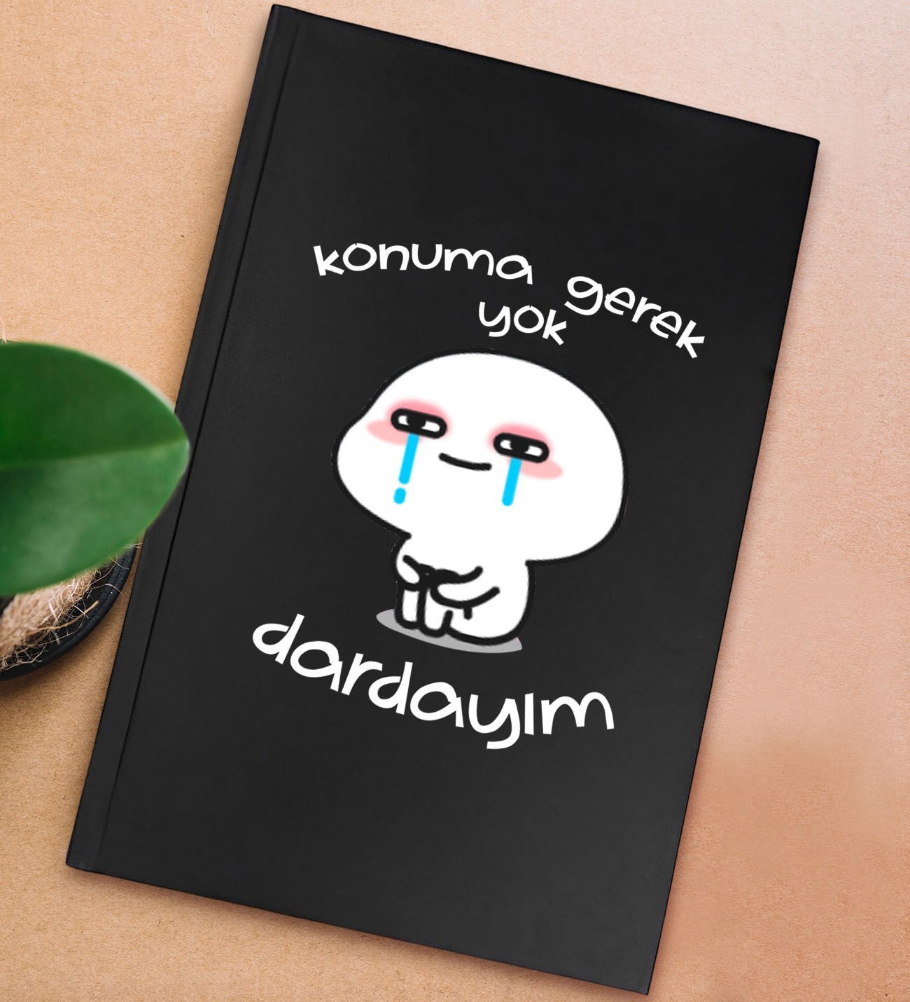 BK Gift Sert Kapaklı Siyah Lastikli Defter , Arkadaşa Hediye, Yeni İş Hediyesi, Doğum Günü Hediyesi-7