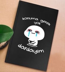 BK Gift Sert Kapaklı Siyah Lastikli Defter , Arkadaşa Hediye, Yeni İş Hediyesi, Doğum Günü Hediyesi-7