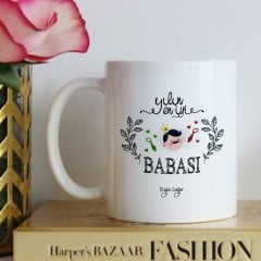 Kişiye Özel Yılın En İyi Babası Beyaz Kupa Bardak - 1