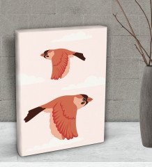 BK Gift Yatak Odası Konseptli Dekoratif Mini Kanvas Tablo 15x20cm-111