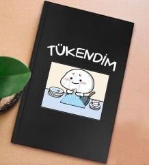BK Gift Sert Kapaklı Siyah Lastikli Defter , Arkadaşa Hediye, Yeni İş Hediyesi, Doğum Günü Hediyesi-8