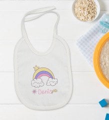 BK Kids Kişiye Özel İsimli Bebek Body Zıbın ve Mama Önlüğü Hediye Seti - Model 26