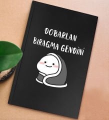 BK Gift Sert Kapaklı Siyah Lastikli Defter , Arkadaşa Hediye, Yeni İş Hediyesi, Doğum Günü Hediyesi-9
