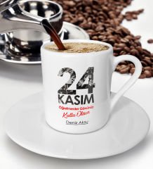 BK Gift Kişiye Özel Öğretmenler Günü Tasarımlı Türk Kahvesi Fincanı - 8, Öğretmene Hediye, Öğretmenler Günü