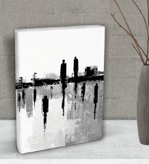 BK Gift Gray Morning Tasarımlı Dekoratif Mini Kanvas Tablo 15x20cm-1