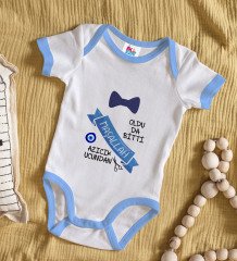 BK Kids Sünnet Tasarımlı Mavi Bebek Body Zıbın-3