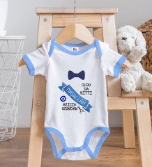 BK Kids Sünnet Tasarımlı Mavi Bebek Body Zıbın-3