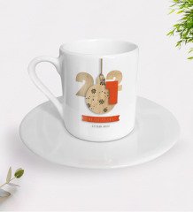 BK Gift Kişiye Özel 2023 Mutlu Yıllar Türk Kahvesi Fincanı-3