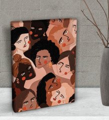 BK Gift Yatak Odası Konseptli Dekoratif Mini Kanvas Tablo 15x20cm-115