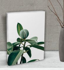BK Gift Green Plant Tasarımlı Dekoratif Mini Kanvas Tablo 15x20cm-1