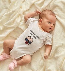 BK Kids Mekanın Sahibi Yeni Geldi Tasarımlı Bebek Body Zıbın - Model 1