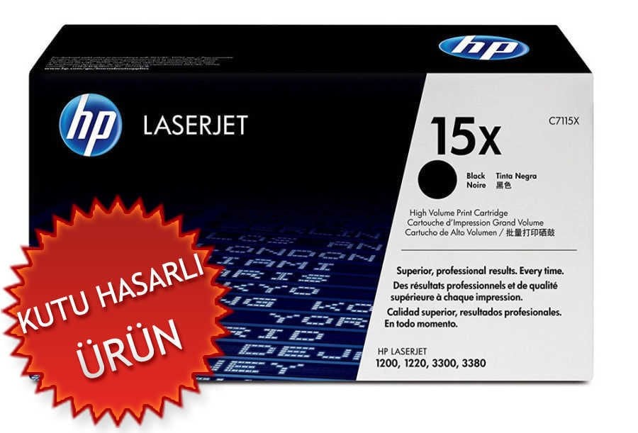 HP C7115X (15X) Siyah Orjinal Toner - LaserJet 1200 / 1220 (C) (T5557)