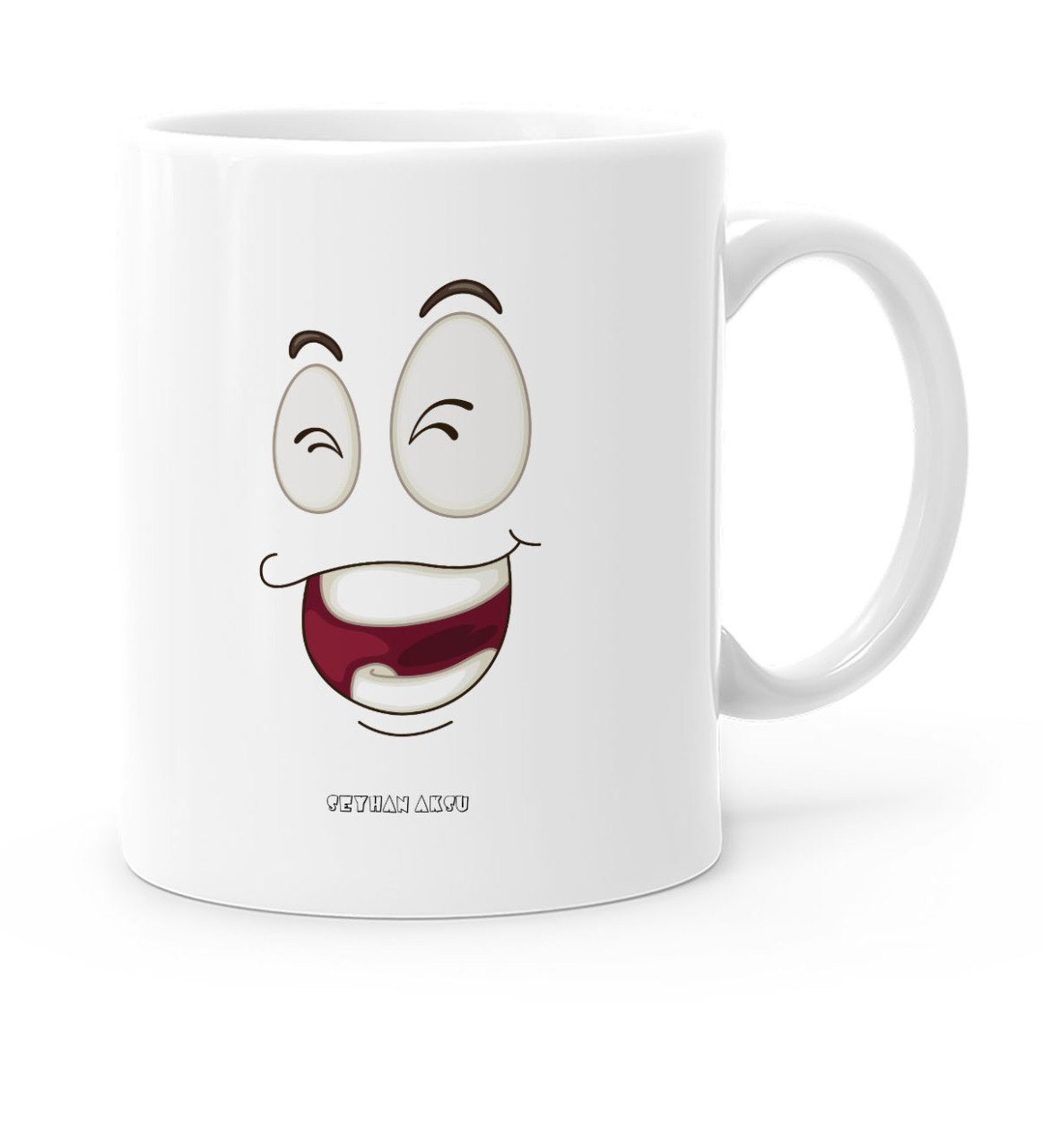 Kişiye Özel Komik Yüz Beyaz Kupa Bardak - 13