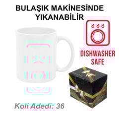 Sublimasyon Porselen Beyaz Kupa - Kutulu