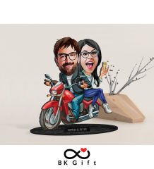 BK Gift Kişiye Özel Sevgililer Karikatürlü Ahşap Biblo, Sevgililer Günü Hediyesi, Doğum Günü Hediyesi, Yıl Dönümü Hediyesi-97