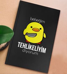 BK Gift Sert Kapaklı Siyah Lastikli Defter , Arkadaşa Hediye, Yeni İş Hediyesi, Doğum Günü Hediyesi-14