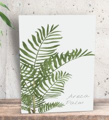 BK Gift Green Plant Tasarımlı Dekoratif Mini Kanvas Tablo 15x20cm-4
