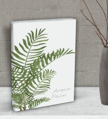 BK Gift Green Plant Tasarımlı Dekoratif Mini Kanvas Tablo 15x20cm-4