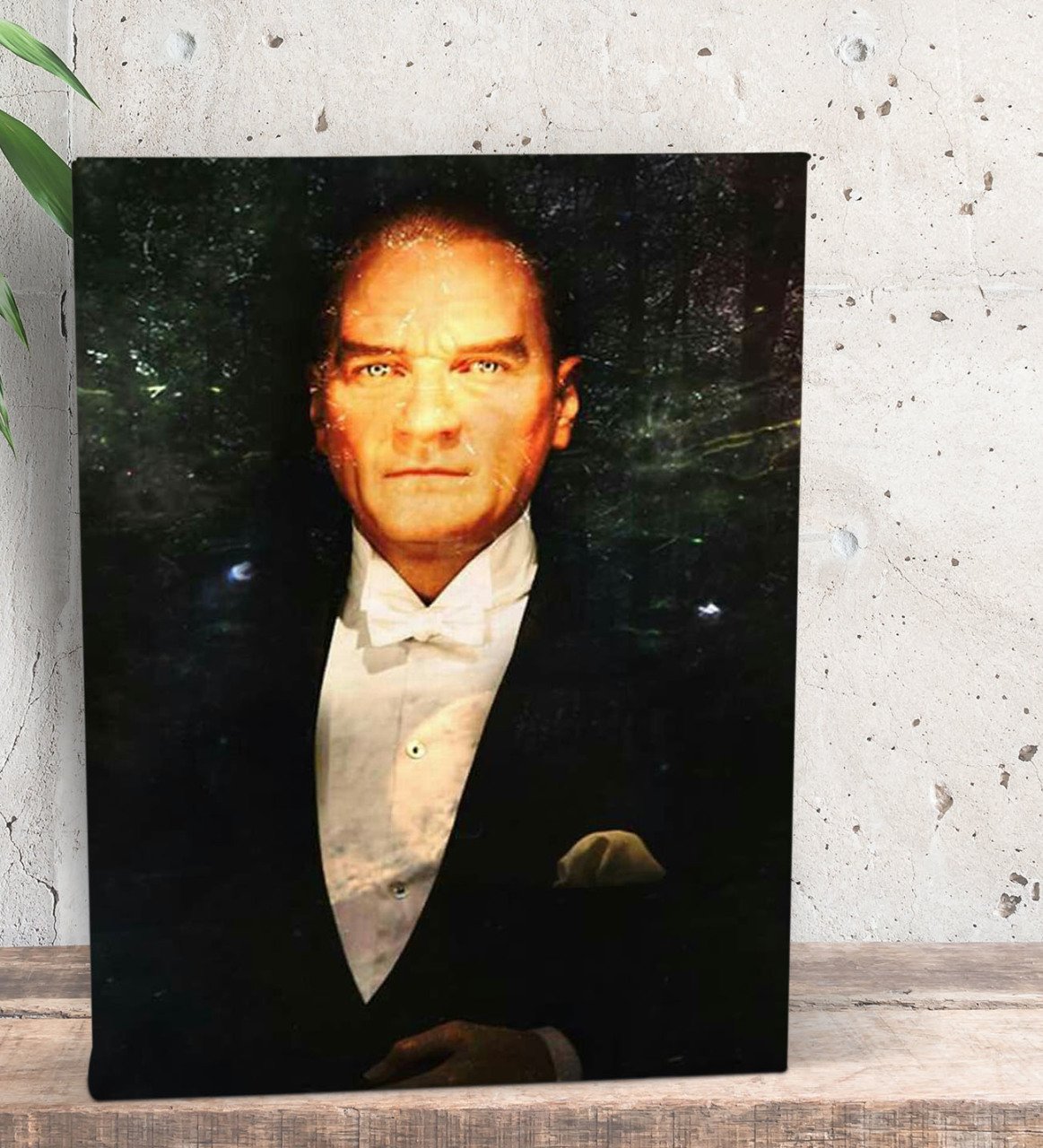 BK Gift Atatürk Temalı Dekoratif Mini Kanvas Tablo 15x20cm-1