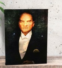 BK Gift Atatürk Temalı Dekoratif Mini Kanvas Tablo 15x20cm-1