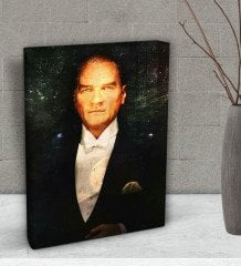 BK Gift Atatürk Temalı Dekoratif Mini Kanvas Tablo 15x20cm-1