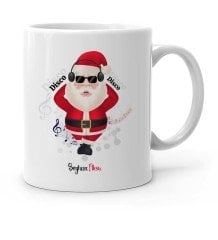Kişiye Özel Noel Baba Beyaz Kupa Bardak - 1