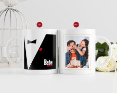 Kişiye Özel Babalar Günü Hediyesi Fotoğraflı Kupa Bardak-9