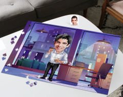 BK Gift Kişiye Özel Baba Tasarımlı 1000 Parça Profesyonel Puzzle-1, 1000 Puzzle, Arkadaşa Hediye