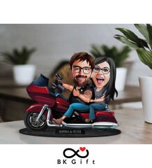 BK Gift Kişiye Özel Sevgililer Karikatürlü Ahşap Biblo, Sevgililer Günü Hediyesi, Doğum Günü Hediyesi, Yıl Dönümü Hediyesi-103
