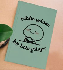BK Gift Sert Kapaklı Su Yeşili Lastikli Defter , Arkadaşa Hediye, Yeni İş Hediyesi, Doğum Günü Hediyesi-4