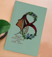 BK Gift 8 Mart Tasarımlı Yeşil Sert Kapaklı Defter ve Middle Kupa Seti, Arkadaşa Hediye, Yeni İş Hediyesi, Doğum Günü Hediyesi-1