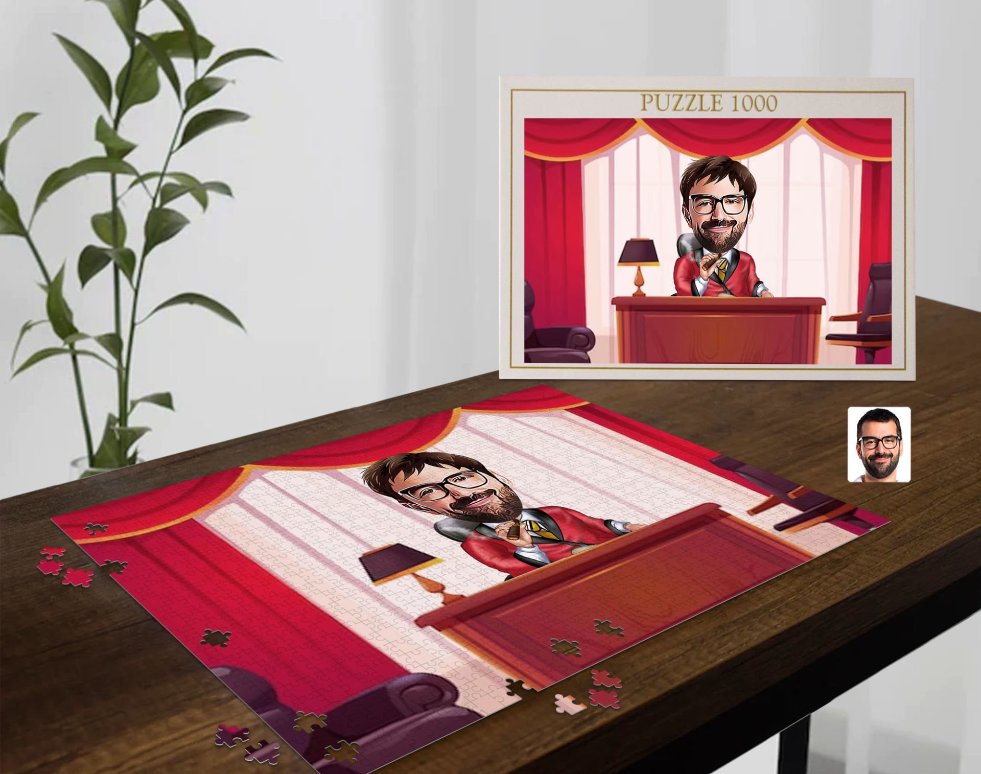 BK Gift Kişiye Özel Baba Tasarımlı 1000 Parça Profesyonel Puzzle-4, 1000 Puzzle, Arkadaşa Hediye