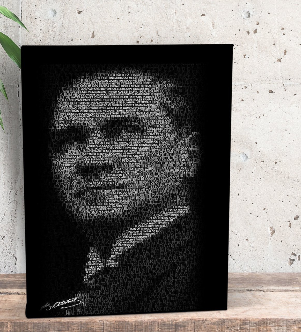 BK Gift Atatürk Temalı Dekoratif Mini Kanvas Tablo 15x20cm-11
