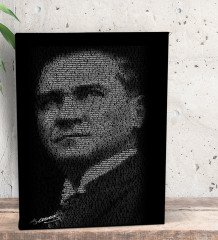 BK Gift Atatürk Temalı Dekoratif Mini Kanvas Tablo 15x20cm-11