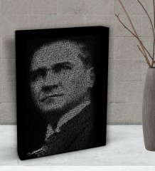 BK Gift Atatürk Temalı Dekoratif Mini Kanvas Tablo 15x20cm-11