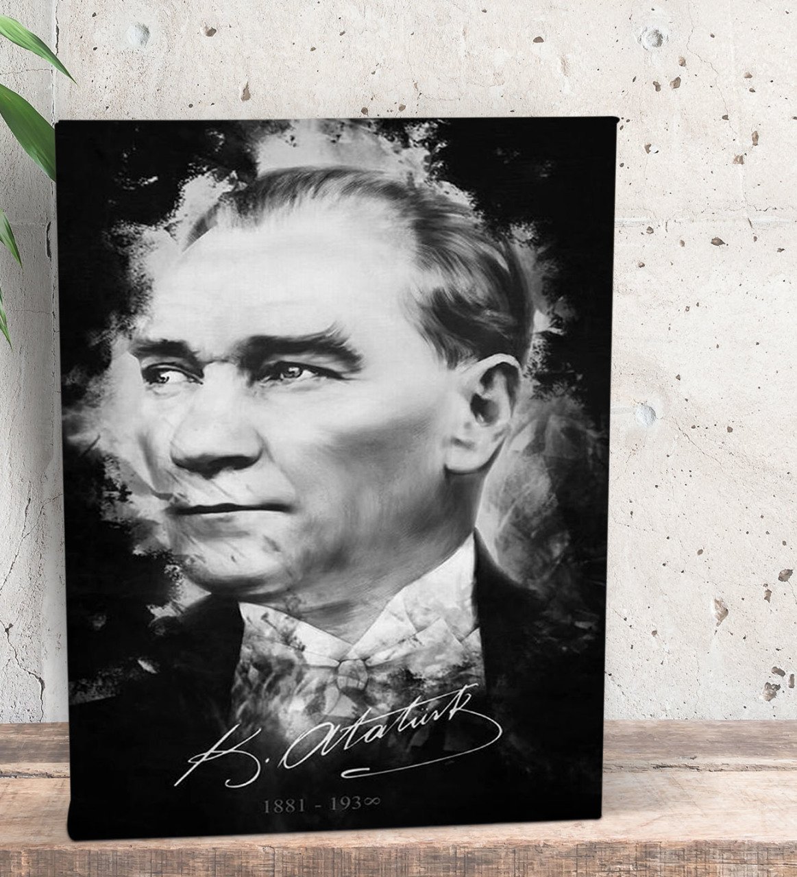 BK Gift Atatürk Temalı Dekoratif Mini Kanvas Tablo 15x20cm-14