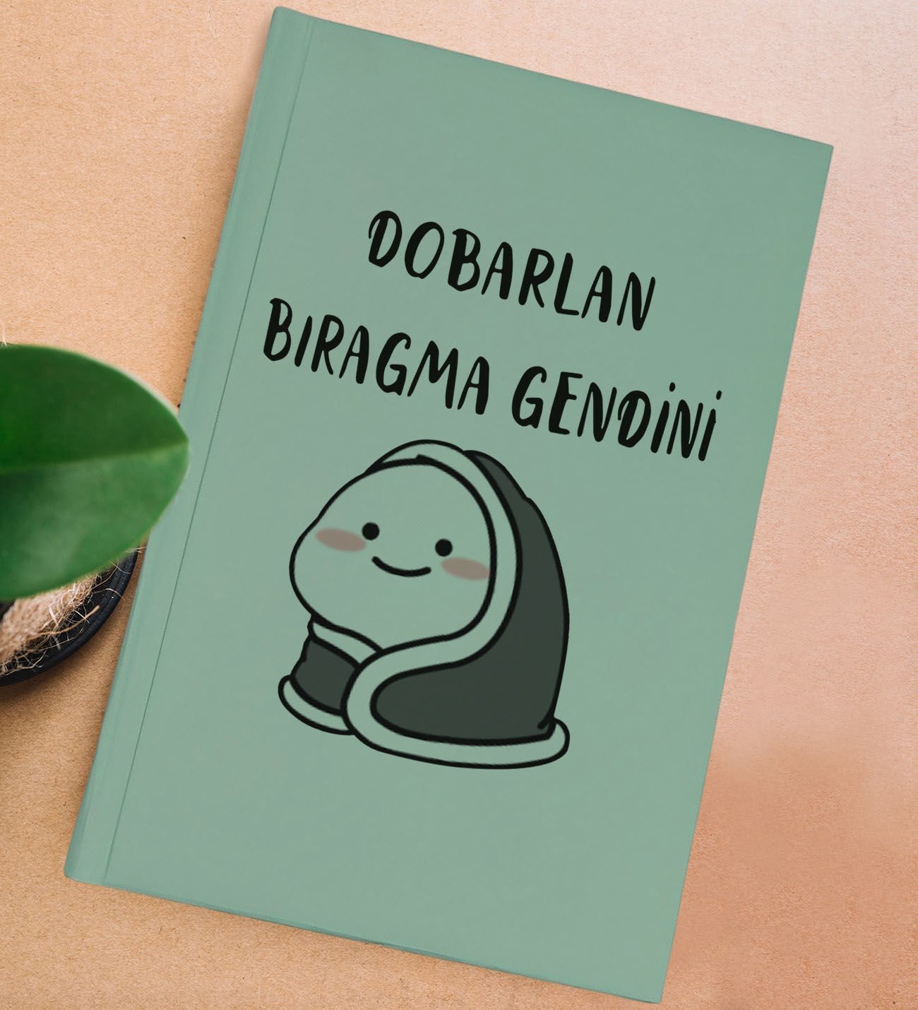 BK Gift Sert Kapaklı Su Yeşili Lastikli Defter , Arkadaşa Hediye, Yeni İş Hediyesi, Doğum Günü Hediyesi-9