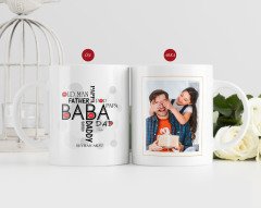 Kişiye Özel Babalar Günü Hediyesi Fotoğraflı Kupa Bardak-16