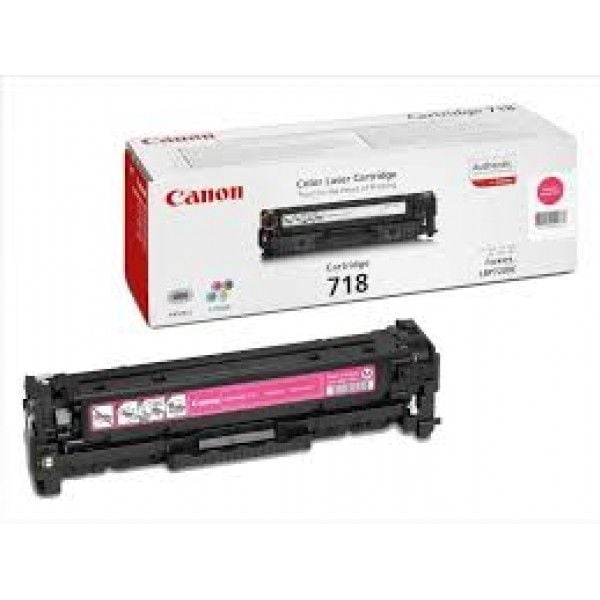Canon CRG-718M Kırmızı Orijinal Toner Kartuşu 718