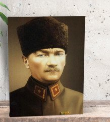 BK Gift Atatürk Temalı Dekoratif Mini Kanvas Tablo 15x20cm-25