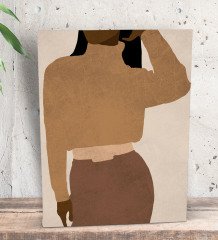 BK Gift Lola Tasarımlı Dekoratif Mini Kanvas Tablo 15x20cm-1