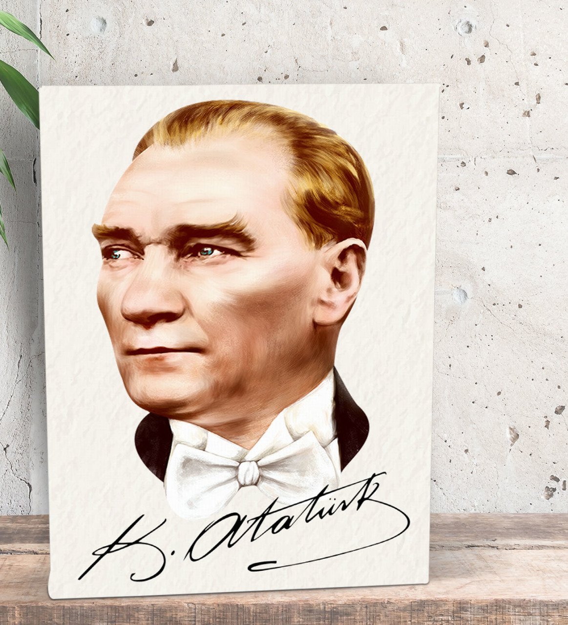 BK Gift Atatürk Temalı Dekoratif Mini Kanvas Tablo 15x20cm-37