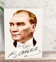 BK Gift Atatürk Temalı Dekoratif Mini Kanvas Tablo 15x20cm-37